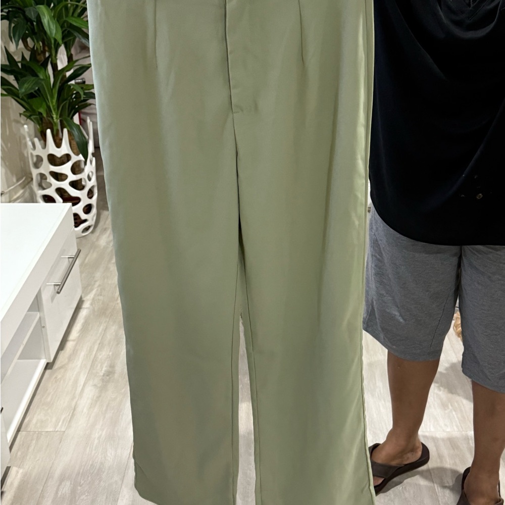 SHEIN Light Green Trousers